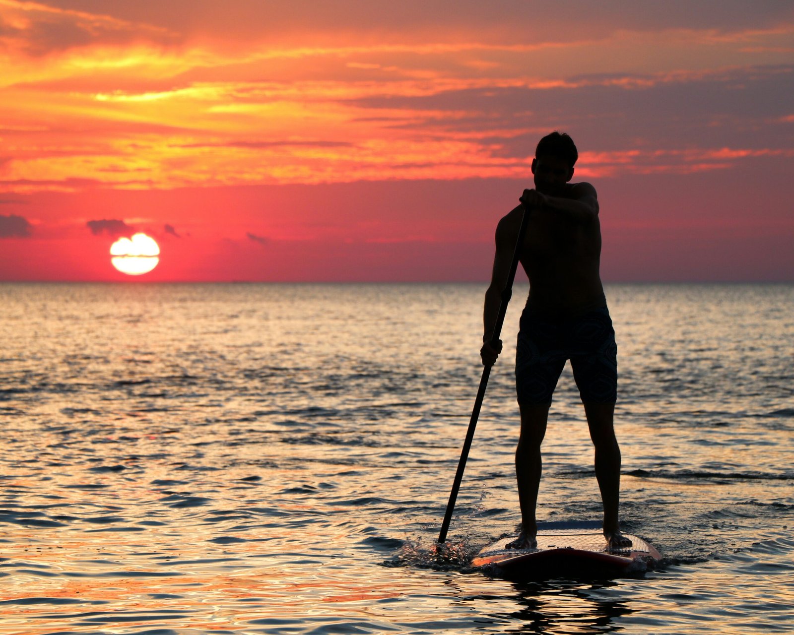 Paddleboarding in Turtle Bay Mauritius